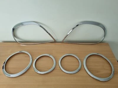 UK SELLER Set 6 CHROME Headlight & Rear Light Trims for JAGUAR S Type 2004-2008 - Image 1 of 4