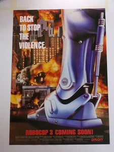 ROBOCOP 3 Poster Film Originale USATO IN TEATRO 27x40 Rotolato Un Foglio #'d DS - C8 - Foto 1 di 11
