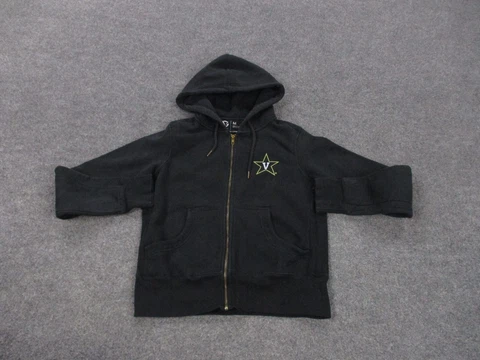 Vanderbilt Commodores Jacket Adult M Black Hooded Heavy Full Zip Casual Womens Cover