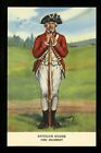 Military postcard Revolutionary War Soldier Uniform linen Teich Artist Cattley