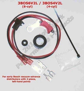 Electronic Ignition Conversion Bosch 6-cyl w/ 2-pc, left-pivot points 3BOS6V2L - Picture 1 of 2