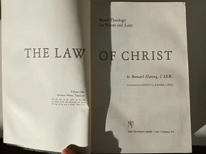 The Law of Christ Volume I: General Moral Theology, Haring, transl. Edwin Kaiser - Picture 1 of 15