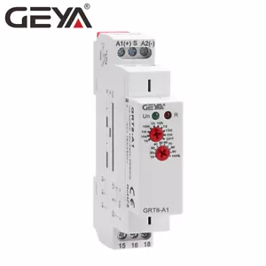 GEYA On Delay Off Delay Timer Relay Time Delay Relay AC/DC12V-240V 16A Din Rail - Picture 1 of 24