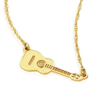 Collar ajustable para guitarra de oro amarillo de 14K de 16"-18" - Imagen 1 de 9