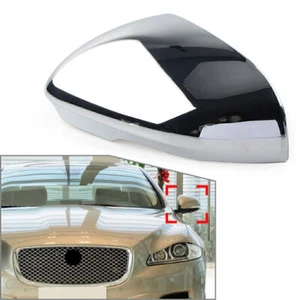 Calotta specchietto retrovisore sinistra cromata per Jaguar XF XFR XFR-S XJ C2D5489 - Foto 1 di 7