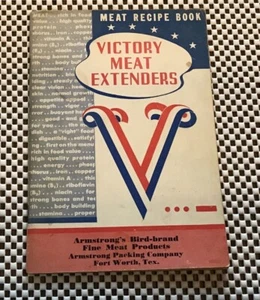 RARO LIBRO DE RECETAS DE CARNE DE VICTORIA DE LOS AÑOS 40 ~ ARMSTRONG PACKING COMPANY FORT WORTH TEXAS - Imagen 1 de 12