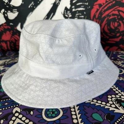HUF Personalizado Prendas para la Cabeza Monopatín Patín Estampado Sombrero Cubo Blanco Ropa de Calle EE. UU. Foto 1 de 4
