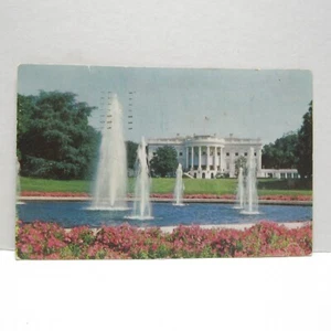 Postcard Vintage Postmarked 1953 The White House Washington DC Capitol President - Picture 1 of 2