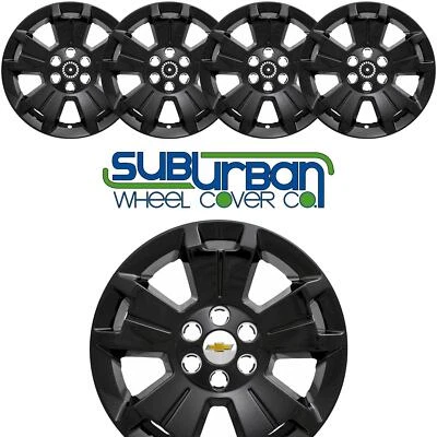 2015-2022 Chevrolet Colorado LT 17" Gloss Black Wheel Skins # IMP-405BLK SET/4 - Image 1 of 4