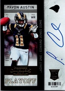 Boleto de playoffs Panini Contenders #235a Tavon Austin 2013 #/99 - Imagen 1 de 2