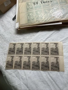 US-(-1934-)Scott # 749-National Parks-10c. Block of 12-MNH #11 - Picture 1 of 3
