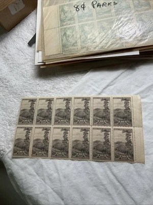 US-(-1934-)Scott # 749-National Parks-10c. Block of 12-MNH #11 - Image 1 of 3