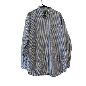 Ralph Lauren Blake Hemd 100% Baumwolle blau gestreift Größe L - Bild 1 von 5