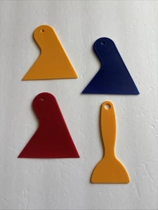 4Pcs Triangle Tip Car Scraper Window Film Squeegee Vinyl Sticker Wrapping Tool - Picture 1 of 13