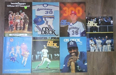 Vintage Lot Of 7 Seattle Mariners Programs 1977,1980,1981,1982,1983,1984,1985 - Image 1 of 4