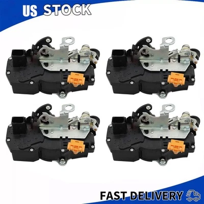 4* New Door Lock Latch Actuators For 2007-09 Chevrolet Silverado 1500 2500 3500 - Изображение 1 из 4