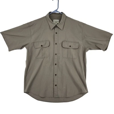 Cabela's Shirt Mens Large Short Sleeve Button Up Dual Pocket Outdoor Workwear - Image 1 of 4