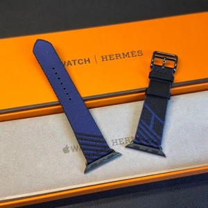 Apple Watch Hermès jumping Simple Tour Band 42mm,41mm,40mm Open Box - Photo 1 sur 9