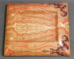 CUENCO orig. ETRO Italia. Cenicero DISEÑO CERÁMICA marrón crema PAISLEY - Imagen 1 de 9