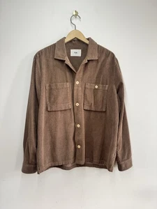 Sobrecamisa Folk Wide Wale Heavy Patch Cord Marrón Talla 3 Grande - Imagen 1 de 6