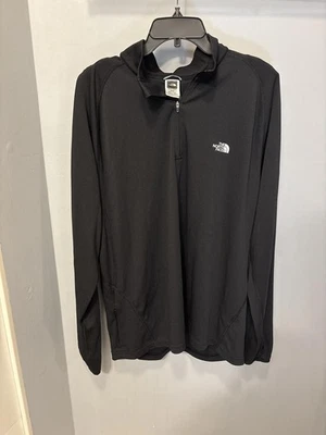 The North Face Para hombres Negro Cuarto Cremallera Ropa Activa Pullover Sudadera Para Hombres XL Foto 1 de 4