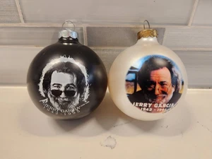 Adornos de Navidad de vidrio Grateful Dead Jerry Garcia Santa's Rock Shop 1993 1996 - Imagen 1 de 10