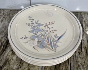 Vintage NORITAKE KELTCRAFT IRELAND KILKEE 7 1/2" Salad Plates BUTTERFLY Set of 4 - Picture 1 of 24