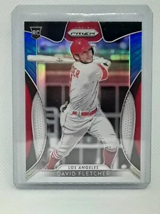 David Fletcher 2019 Prizm Baseball RED WHITE & BLUE RC #107 - Los Angeles Angels - Bild 1 von 2