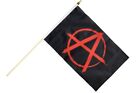 Anarchy Anarchie rot Stockflagge Flaggen Fahnen Stockfahne 30x45cm