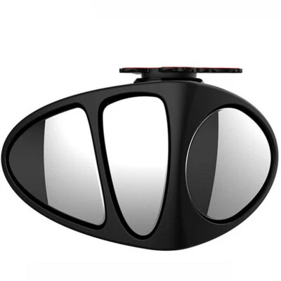 Espejo retrovisor lateral de vidrio convexo 360° HD punto ciego para copiloto de coche Foto 1 de 4