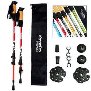 2 Pcs Trekking PolesAluminum Lightweight Collapsible Hiking Poles for WomenWa... - Picture 1 of 6