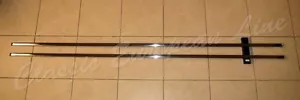 Mercedes Benz W114, W115 rocker panel mouldings with rubber trims. New - Bild 1 von 4