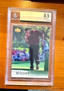 2001 UPPER DECK TIGER WOODS RC ROOKIE #1 BGS 8.5 NM-MT+ - Picture 1 of 1