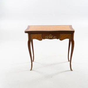 biedermeier Spieltisch aufwendig intarsiert 82x42cm 75cm frei hausgeliefert - Bild 1 von 6