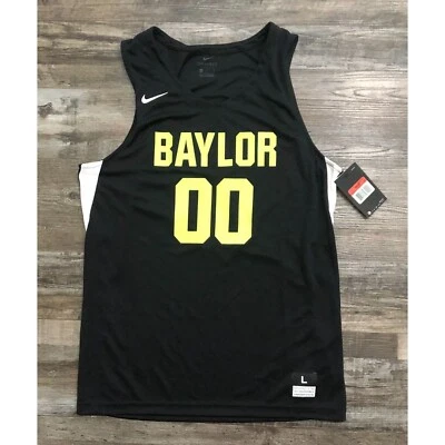 Nike Baylor Bears Mens Medium Black Black Basketball Jersey New with Tags - Image 1 of 4