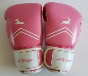 Trideer Pro Grade Boxing Gloves, Kickboxing Bagwork Gel Sparring Training Gloves - Picture 1 of 5
