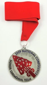 2009 NOAC Order of the Arrow Honor Ceremonial Team OA Medal with RED Ribbon - Picture 1 of 1