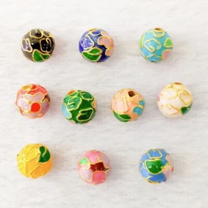 Kupferdraht Emaille Schmuck Tropf Öl Gerades Loch Schnur Perle Kugel DIY Schmuck - Bild 1 von 15