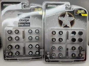 1:64 GreenLight WHEEL & TIRE AXEL MOPAR DODGE Truck 4x4 custom builds PARTS LOT - Picture 1 of 5
