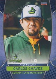 2016 Vermont Lake Monsters Carlos Chavez Oakland Athletics PC - Picture 1 of 1