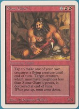 Stone Giant Unlimited NM Red Uncommon MAGIC GATHERING CARD (ID# 233147) ABUGames
