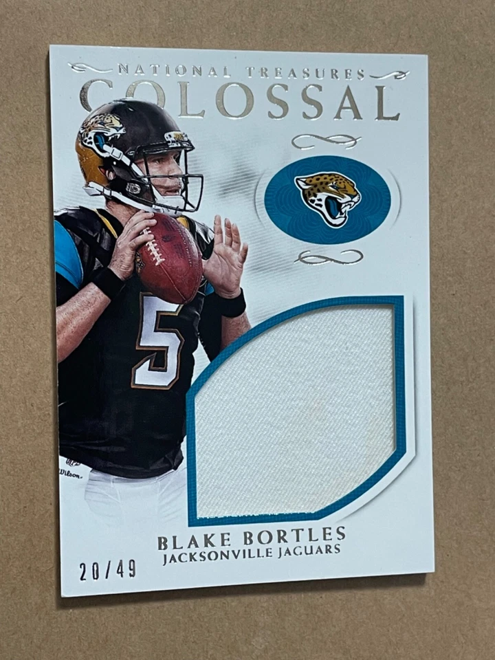 2016 National Treasures BLAKE BORTLES Colossal JERSEY /49   Jacksonville Jaguars - Image 1 of 2