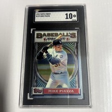1993 TOPPS FINEST  ROOKIE #199 MIKE PIAZZA SGC 10 Gem Mint Hof