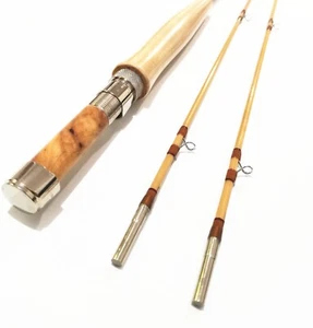 Handmade Flame Bamboo Fly Rods 6' 6" ~3wt/ Fly Fishing Rods/Vintage - Picture 1 of 10