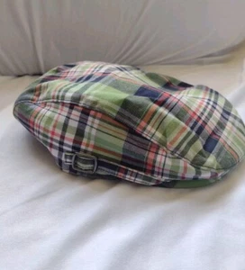 Janie And Jack Cap Check Plaid Flat Newsboy Baby Size 12-24 Months - Picture 1 of 5