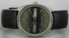 Vintage Zodiac SST 36000 Automatic Day Date Mens Wrist Watch D90 Used Antique