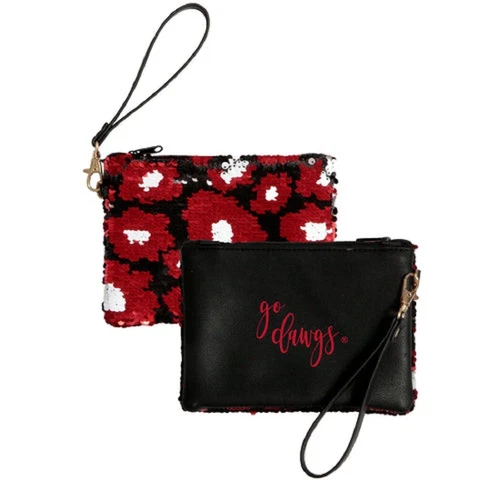 Georgia Claire 2 sided Vegan Leather - Sequin Clutch Wristlet by Desden Cover