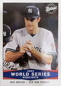 Mike Mussina New York Yankees Baseball Sports Trading Cards 