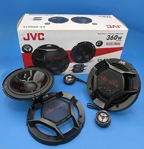 NEU JVC CS-DR601C 6,5" 2-Wege Komponenten-Auto-Stereo-Lautsprecher - (1 Paar) 6-1/2" - Bild 1 von 5