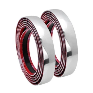 6mm*3m Chrome Moulding Trim Strip DIY For Door Window Bumper Grille Edge Scratch - Picture 1 of 11